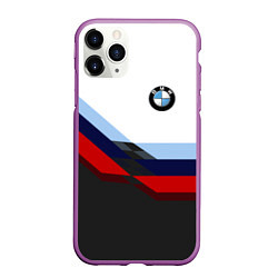 Чехол iPhone 11 Pro матовый BMW M SPORT, цвет: 3D-фиолетовый