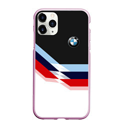 Чехол iPhone 11 Pro матовый BMW M SPORT, цвет: 3D-розовый