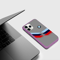 Чехол iPhone 11 Pro матовый Бмв Bmw 2018 Grey, цвет: 3D-фиолетовый — фото 2