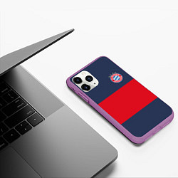 Чехол iPhone 11 Pro матовый Bayern Munchen - Red-Blue FCB 2022 NEW, цвет: 3D-фиолетовый — фото 2