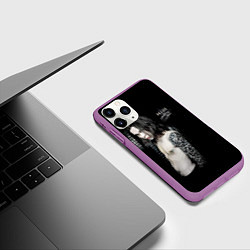 Чехол iPhone 11 Pro матовый HIM: Soliday man, цвет: 3D-фиолетовый — фото 2