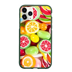 Чехол iPhone 11 Pro матовый Candy Summer, цвет: 3D-темно-зеленый