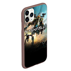 Чехол iPhone 11 Pro матовый Titanfall Battle, цвет: 3D-коричневый — фото 2