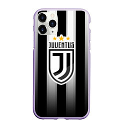 Чехол iPhone 11 Pro матовый Juventus FC: New logo, цвет: 3D-светло-сиреневый