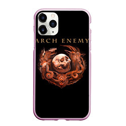 Чехол iPhone 11 Pro матовый Arch Enemy: Kingdom, цвет: 3D-розовый