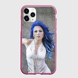 Чехол iPhone 11 Pro матовый Arch Enemy: Alissa White-Gluz, цвет: 3D-малиновый