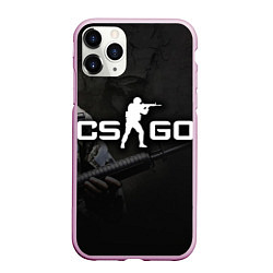 Чехол iPhone 11 Pro матовый CS:GO SWAT, цвет: 3D-розовый