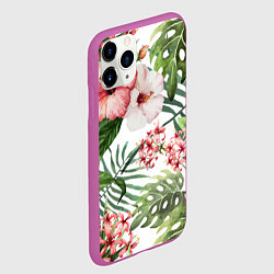 Чехол iPhone 11 Pro матовый Таинственный остров, цвет: 3D-фиолетовый — фото 2