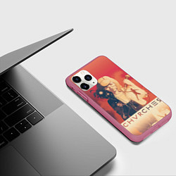 Чехол iPhone 11 Pro матовый Chvrches Girl, цвет: 3D-малиновый — фото 2