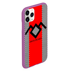 Чехол iPhone 11 Pro матовый Twin Peaks Mark, цвет: 3D-фиолетовый — фото 2