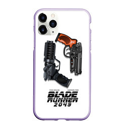 Чехол iPhone 11 Pro матовый Blade Runner 2049: Weapon, цвет: 3D-светло-сиреневый
