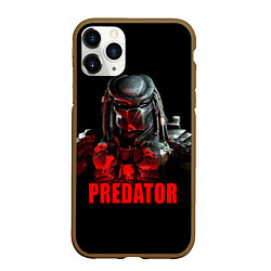 Чехол iPhone 11 Pro матовый Iron Predator, цвет: 3D-коричневый