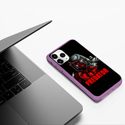 Чехол iPhone 11 Pro матовый Iron Predator, цвет: 3D-фиолетовый — фото 2