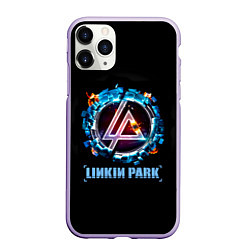 Чехол iPhone 11 Pro матовый Linkin Park: Engine, цвет: 3D-светло-сиреневый