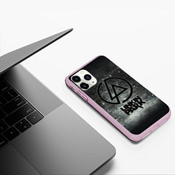 Чехол iPhone 11 Pro матовый Linkin Park: Wall, цвет: 3D-розовый — фото 2