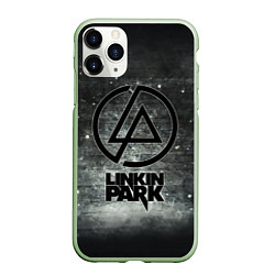 Чехол iPhone 11 Pro матовый Linkin Park: Wall, цвет: 3D-салатовый