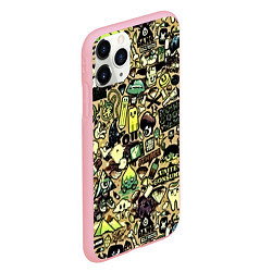 Чехол iPhone 11 Pro матовый Стикер бомбинг, цвет: 3D-баблгам — фото 2