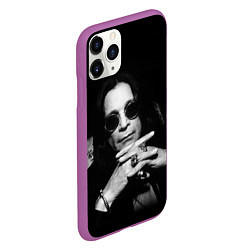 Чехол iPhone 11 Pro матовый Оззи Осборн, цвет: 3D-фиолетовый — фото 2