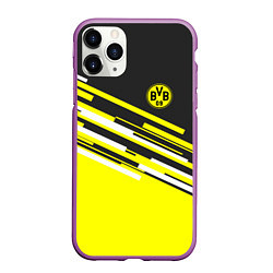 Чехол iPhone 11 Pro матовый Borussia FC: Sport Line 2018, цвет: 3D-фиолетовый