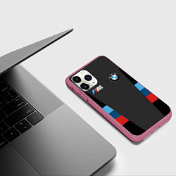 Чехол iPhone 11 Pro матовый BMW 2018 Sport, цвет: 3D-малиновый — фото 2