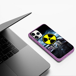 Чехол iPhone 11 Pro матовый S.T.A.L.K.E.R: Леха, цвет: 3D-фиолетовый — фото 2