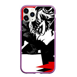 Чехол iPhone 11 Pro матовый Persona 5, цвет: 3D-фиолетовый