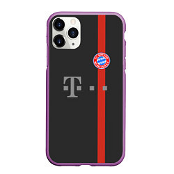 Чехол iPhone 11 Pro матовый Bayern FC: Black 2018, цвет: 3D-фиолетовый