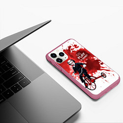 Чехол iPhone 11 Pro матовый Play a game?, цвет: 3D-малиновый — фото 2