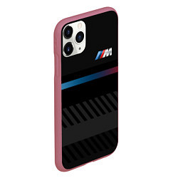 Чехол iPhone 11 Pro матовый BMW: Brand Lines, цвет: 3D-малиновый — фото 2
