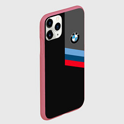 Чехол iPhone 11 Pro матовый BMW БМВ, цвет: 3D-малиновый — фото 2