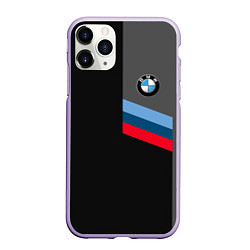 Чехол iPhone 11 Pro матовый BMW БМВ, цвет: 3D-светло-сиреневый