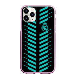 Чехол iPhone 11 Pro матовый FC Real Madrid: Creative, цвет: 3D-розовый