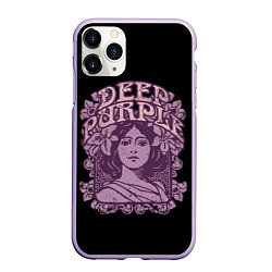 Чехол iPhone 11 Pro матовый Deep Purple, цвет: 3D-светло-сиреневый