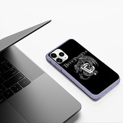 Чехол iPhone 11 Pro матовый Deep Purple: Dark Dragon, цвет: 3D-светло-сиреневый — фото 2