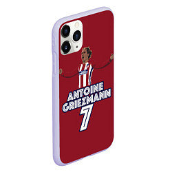 Чехол iPhone 11 Pro матовый Antoine Griezmann 7, цвет: 3D-светло-сиреневый — фото 2