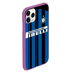 Чехол iPhone 11 Pro матовый Inter FC: Home 17/18, цвет: 3D-фиолетовый — фото 2