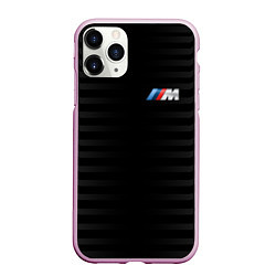 Чехол iPhone 11 Pro матовый BMW M BLACK & GREY, цвет: 3D-розовый