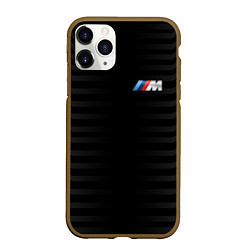 Чехол iPhone 11 Pro матовый BMW M BLACK & GREY, цвет: 3D-коричневый