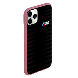 Чехол iPhone 11 Pro матовый BMW M BLACK & GREY, цвет: 3D-малиновый — фото 2