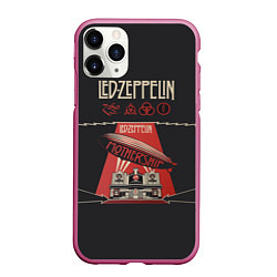 Чехол iPhone 11 Pro матовый Led Zeppelin: Mothership, цвет: 3D-малиновый