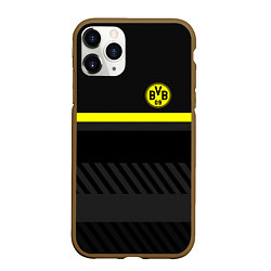 Чехол iPhone 11 Pro матовый FC Borussia 2018 Original #3, цвет: 3D-коричневый