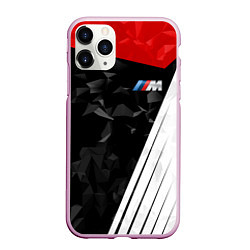 Чехол iPhone 11 Pro матовый BMW M: Poly Sport, цвет: 3D-розовый