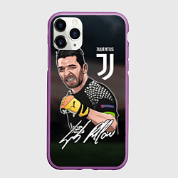 Чехол iPhone 11 Pro матовый Джанлуиджи Буффон, цвет: 3D-фиолетовый