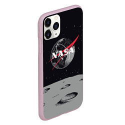 Чехол iPhone 11 Pro матовый NASA: Moon, цвет: 3D-розовый — фото 2