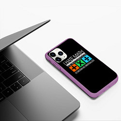 Чехол iPhone 11 Pro матовый Ed Sheeran: I hate math, цвет: 3D-фиолетовый — фото 2