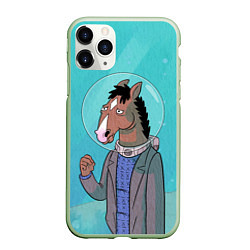 Чехол iPhone 11 Pro матовый BoJack, цвет: 3D-салатовый