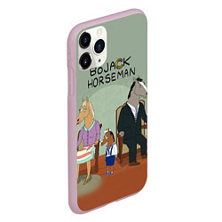 Чехол iPhone 11 Pro матовый BoJack Horseman, цвет: 3D-розовый — фото 2