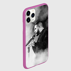 Чехол iPhone 11 Pro матовый Jah Khalib: Black mist, цвет: 3D-фиолетовый — фото 2