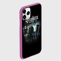 Чехол iPhone 11 Pro матовый Stigmata Band, цвет: 3D-фиолетовый — фото 2