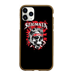 Чехол iPhone 11 Pro матовый Stigmata Skull